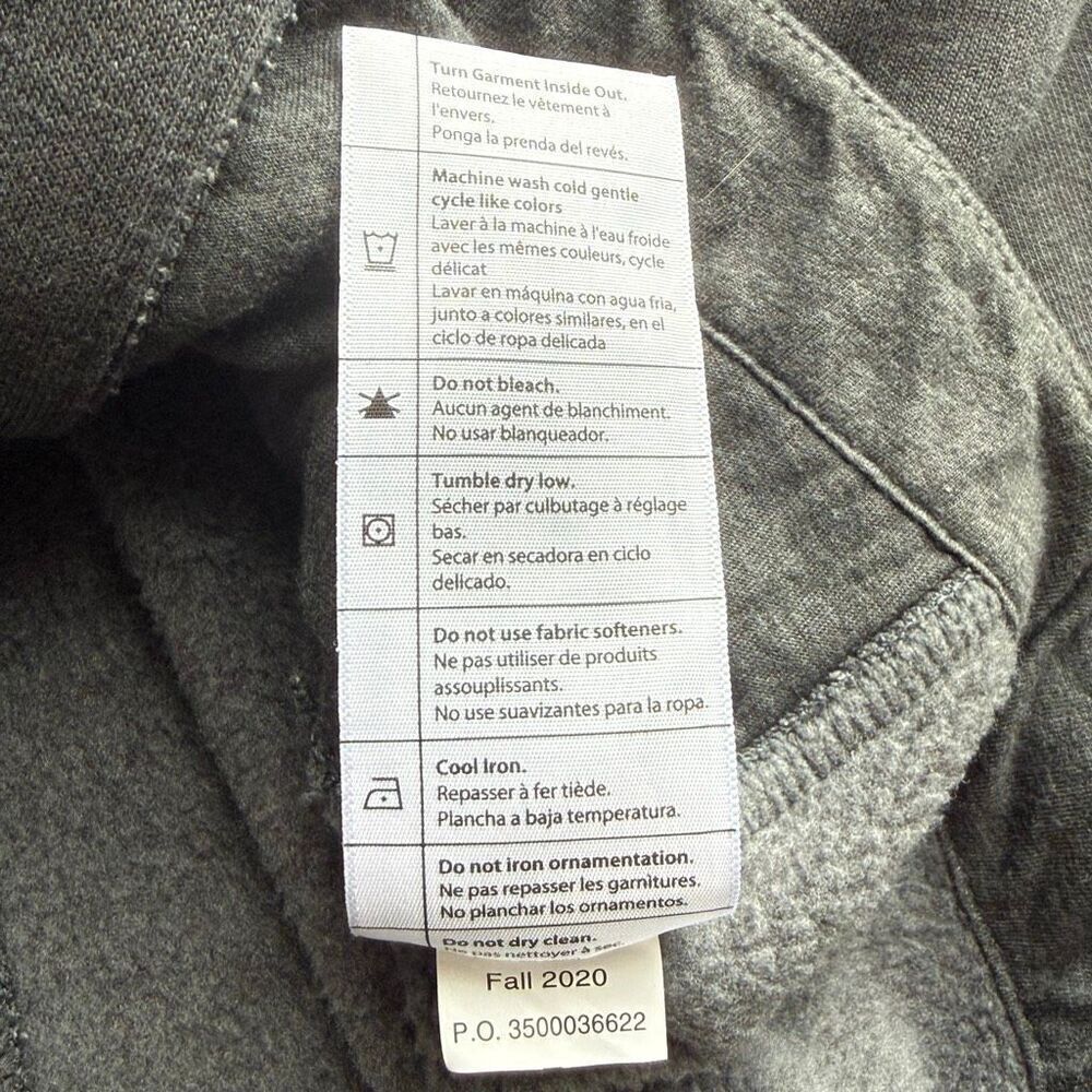 Carhartt Relaxed Fit Lined Full Zip Charcoal Gray Hi Lo Hoodie - Women’s US S (4 - Picture 11 of 12
